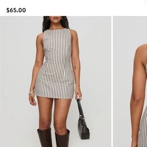 Princess Polly Striped Sleeveless Mini Dress